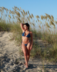 ROWE STRING BIKINI TOP - SEASTONE